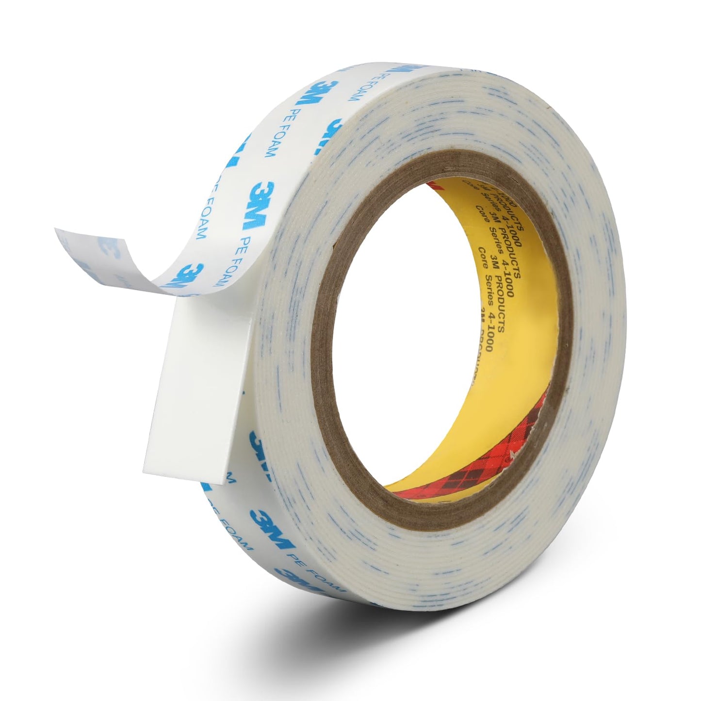 Double Sided Foam Tape Heavy Duty 1 inch x16.5Ft | PE Strong Adhesive Tape | Vibration Resistant | for Indoor/Outdoor Paint Wall Mounting Picture Hanging Poster | Damage-Free (1in/25mm x16.5Ft)