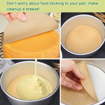 BYKITCHEN 12 Inch Parchment Paper Rounds, Set of 200, Non Stick for Baking, Round Pizza