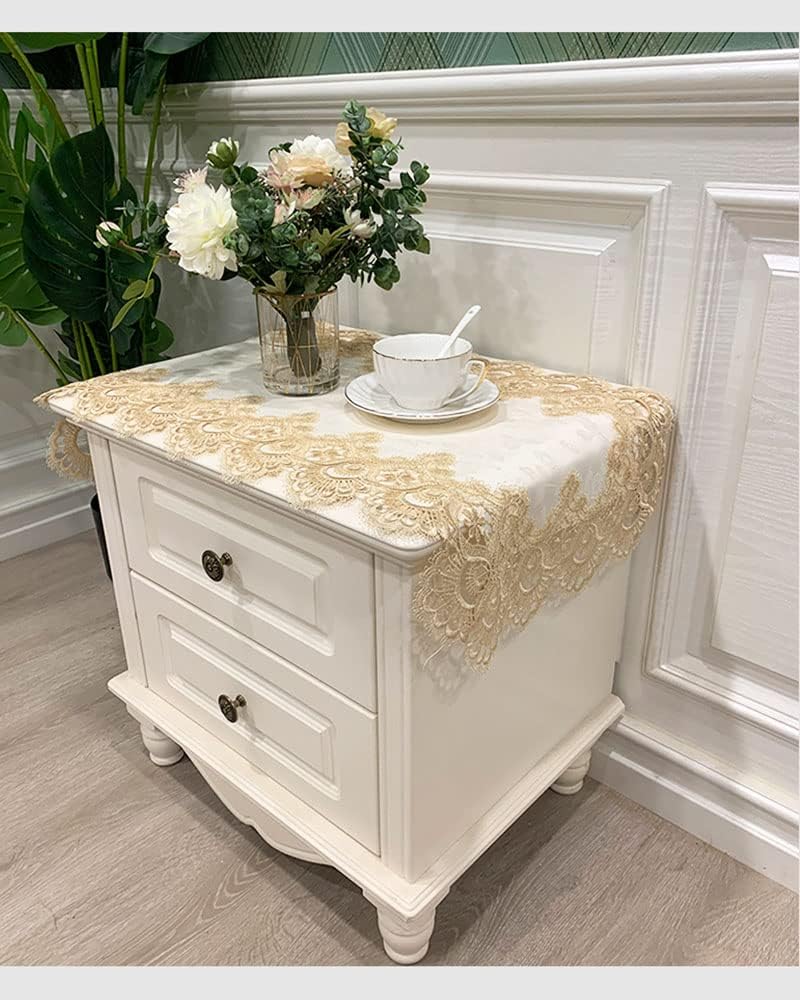1 Pack Chic Lace Doilies Tablecloth for Side Tables