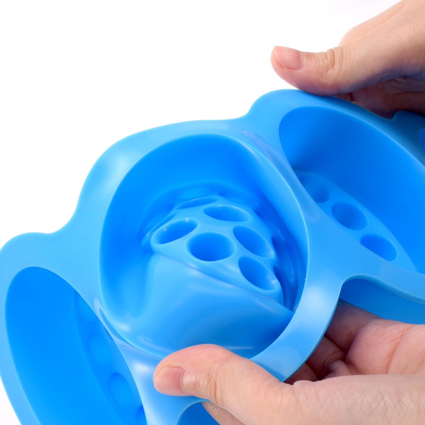 Hedume 4 Pack Silicone Massage Bar Soap Molds, SJ 4 Cavity Silicone Massage Molds, Nonstick & BPA Free, Handmade Soap Molds for Soaps Making