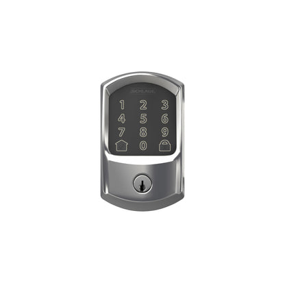 Schlage Encode Smart WiFi Deadbolt Lock for Front Door - Keyless Entry with App or Touchscreen - Works with Alexa, Hey Google, & Airbnb - Create Codes for Guests - Matte Black