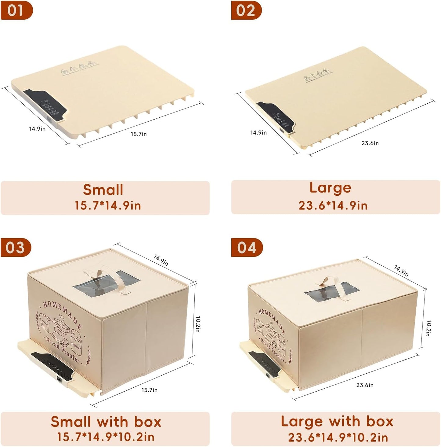 SHINEBBYS 85-200F 12H Sourdough Starter Warmer with Temp Control & Timer, Full-Surface Fast Heating Silicone Sourdough