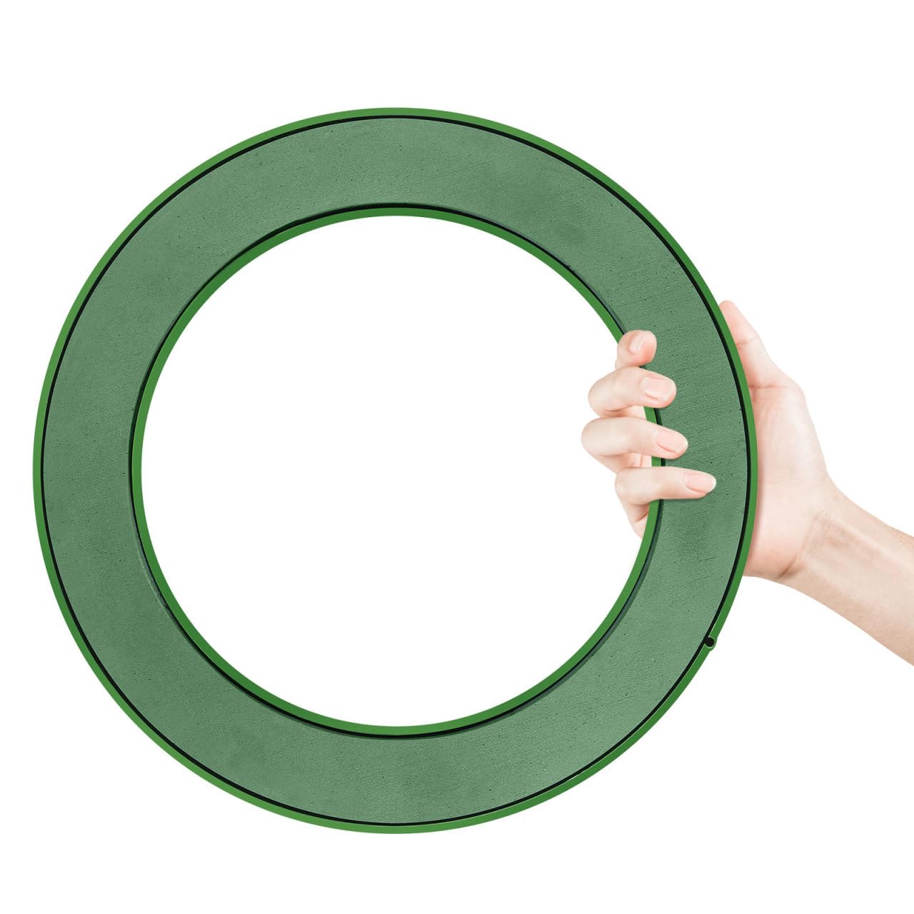 DOITOOL Flower Foam Ring with Suction Cup Car Flower Mud Green Wet Foam Blocks Round Floral Foam Blocks Artificial Floral Arrangements Mud for Florist Wedding Car Holiday Decoration 250g