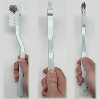 jeufond Kitchen Scrub Brush, Angle Cleaning Brush, Right Angle Scrub Brush for Sink Household Dish Pot Pan Edge