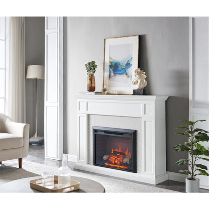 LegendFlame Carl 28" W Electric Fireplace Insert (EF262), Fireplace Heater 750/1500W, Fire Crackling Sound, Remote Control