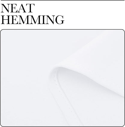 NICETOWN Light Blocking Curtain Panels - Easy-Care Solid Grommet Drapes for Bedroom | 34x54 Inches, White (2 Panels)