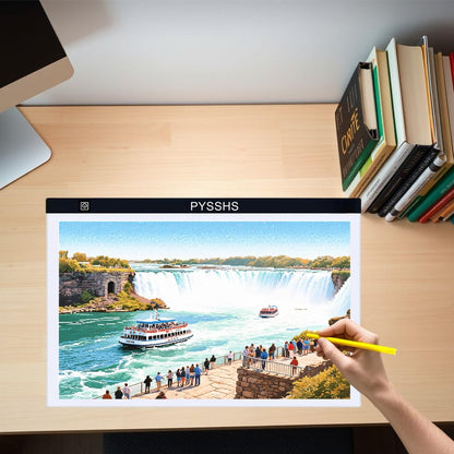 Large A2 LED Light Pad for Diamond Art Painting & Tracing, USB-Powered Light Board with 3 Brightness Levels - Includes Clips & Painting DIY Tools Kit