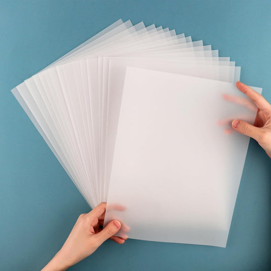 psler Translucent Vellum Paper - 8.5x11, 60 Sheets, 135GSM, Printable, Tracing, Drawing, Card Overlays, Invitation Envelope