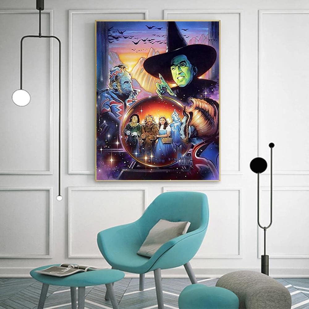 DIYPAINTING 5D Diamond Art Painting by Number Kits Wizard Movie of Oz 16X20 Painting Cross Stitch Full Drill Crystal Rhinestone Embroidery Pictures Arts Craft for Home Wall Decor
