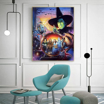 DIYPAINTING 5D Diamond Art Painting by Number Kits Wizard Movie of Oz 16X20 Painting Cross Stitch Full Drill Crystal Rhinestone Embroidery Pictures Arts Craft for Home Wall Decor
