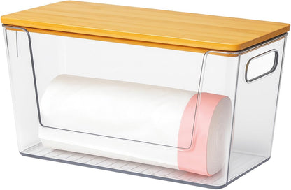 Posidrone Trash Bag Dispenser & Trash Bag Holder Under Sink Organizer for Kitchen Storage, Pantry & Laundry Room