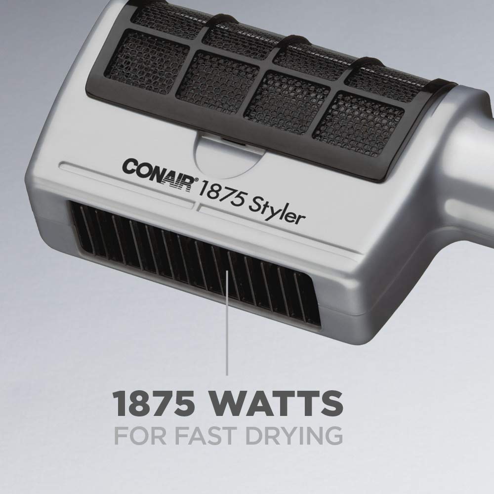 Conair 3-in-1 Styling Hair Dryer, 1875W Hair Dryer with Ionic Technology and 3 Attachments