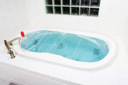 AquaPodKit Made in USA - Emergency Bathtub Water Storage Bladder 65-100 Gallon Capacity - BPA Free- Food Grade Materials - Hurricane Disaster Preparedness Supply - Family Survival Supply (Box)