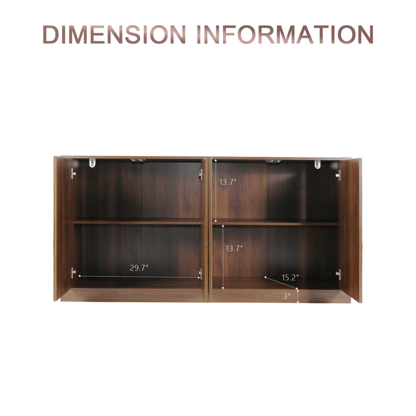 Yaxuordev 63" Sideboard Buffet Cabinet - Black Walnut with Wave Pattern Doors | Mid-Century Modern Credenza Storage for Dining Room, Living Room, Kitchen | TV Stand Console Coffee Bar