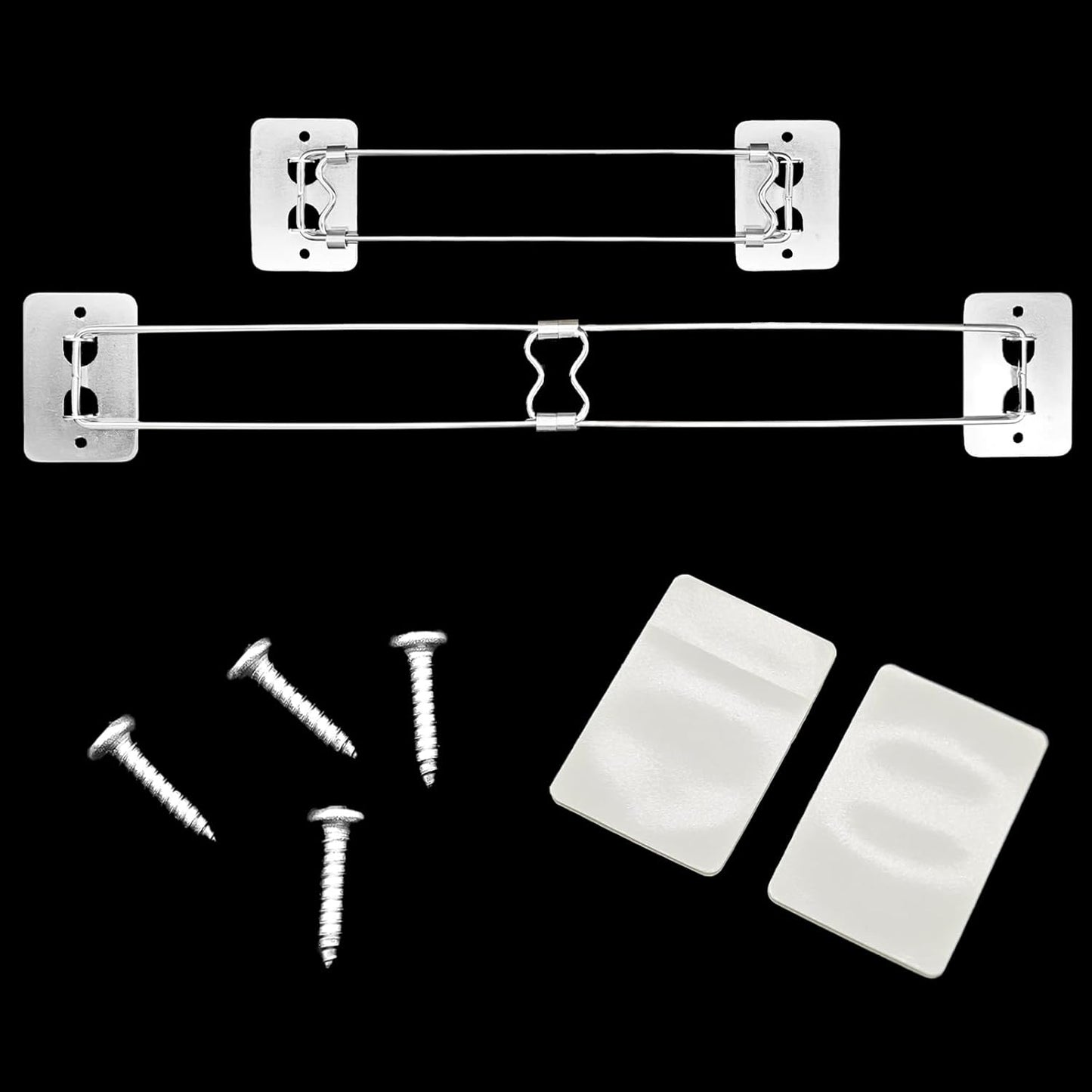 RV Shower Corner Storage Bar, Adjustable 7.5-13 Inch Stainless Steel Rod, RV Bathroom Accessories (2 Pack)