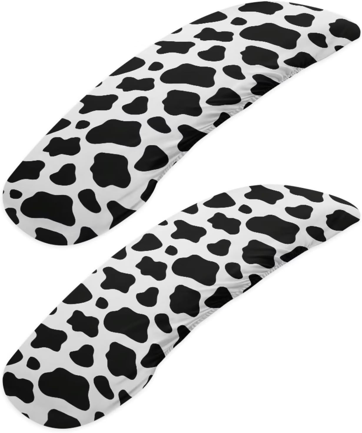 Wheelchair Armrest Covers, Anti Scratch Durable Water Resistant Slipcovers for Office Chair, Gaming Chair, Cow Print