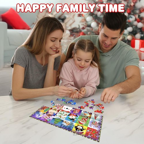 ArtCreativity Christmas Advent Calendar Puzzle 2025-1000 PC Advent Jigsaw Puzzle with 24 Day Countdown to Christmas - Kids Holiday Puzzle Advent Calendar 2025