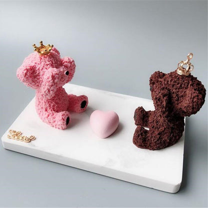 Grainrain Silicon Soap Mold Handcraft DIY 3D Candle Resin Mould for Handmade Soap Bear (11423)