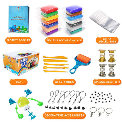 ESSENSON Modeling Clay Kit - 36 Colors Air Dry Magic Clay, DIY Molding with Sculpting Tools, Party Favors Kids Art Crafts Best Gift for Boys & Girls Age 3-12 Year Old