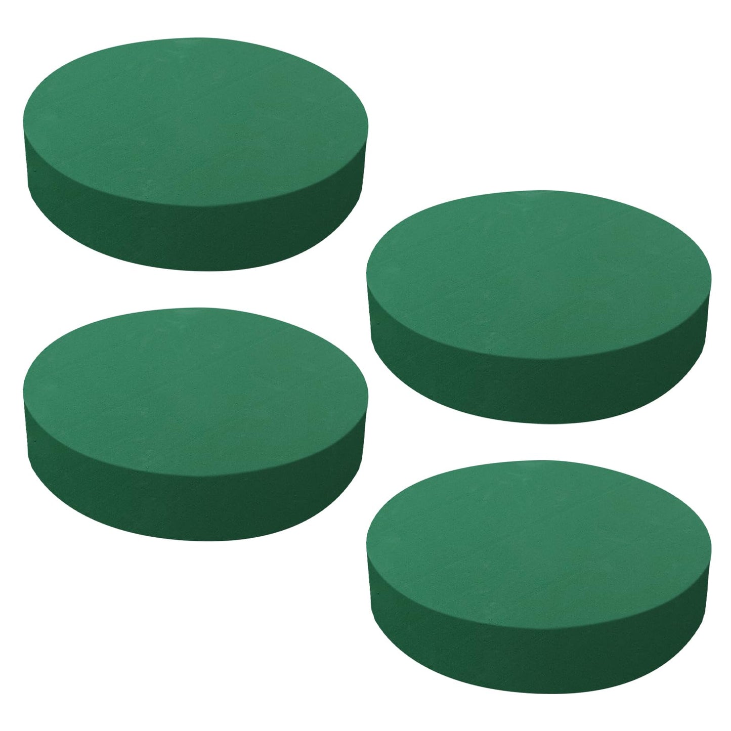 Pastlla 4 Pcs 10 Inch Floral Foam Blocks Large Dry and Wet Floral Foam for Diy Fresh Flowers, Artificial Flowers, Wedding Aisle Flowers Party Home Office Garden Decoration (Round)