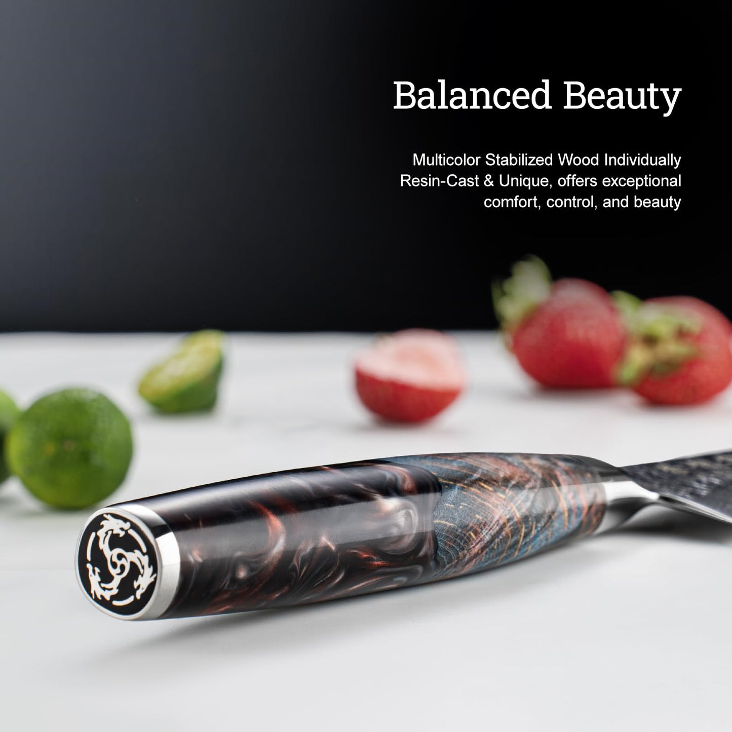 5.5'' Japanese Utility Knife with VG10 Core, Handcrafted 67-Layer Damascus Chef Knife with Ergonomic Handle, Full Tang Multi-Purpose Petty Knives with Luxury Gift Box, Cooking Gifts for Men