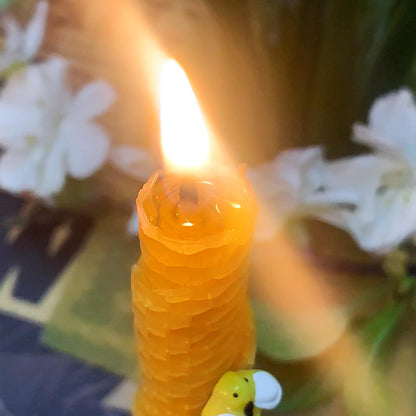 Lacaser Beeswax Candle Making Kit, 10pcs 8"x 8" 100% Beeswax Sheets for Candle Making -Include Bee Ornaments, Lace, Cotton Wicks & Hemp Rope, DIY Candles Making Supplies