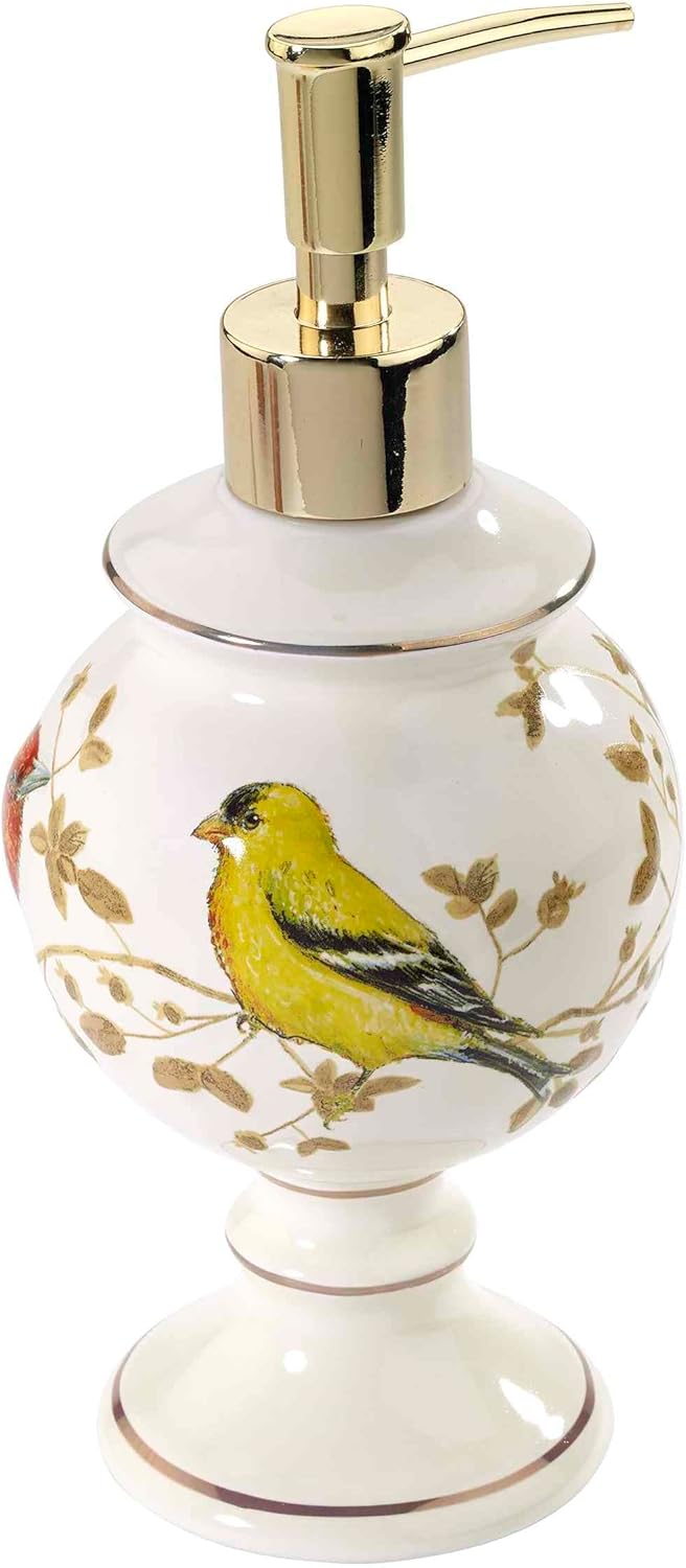 Avanti Linens Lotion Pump/Soap Dispenser, Nature Inspired Bathroom Decor