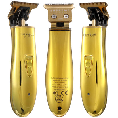 Supreme Trimmer T Shaper - Quiet Cordless Beard & Hair Trimmer for Men | 120 Min Runtime, Low Noise, Zero-Gap DLC Blade | Ideal for Sensitive Skin, Kids & Elderly | ST5206