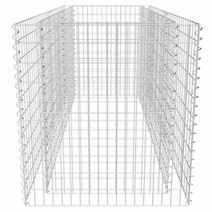 Foknhdi Large Galvanized Raised Garden Bed 70.9 x 70.9 x 39.4 in Silver Steel Planter Box 49.5 ft³ Volume 1400 lb/ft³ Load Outdoor Patio Vegetables Flowers Herb Plot