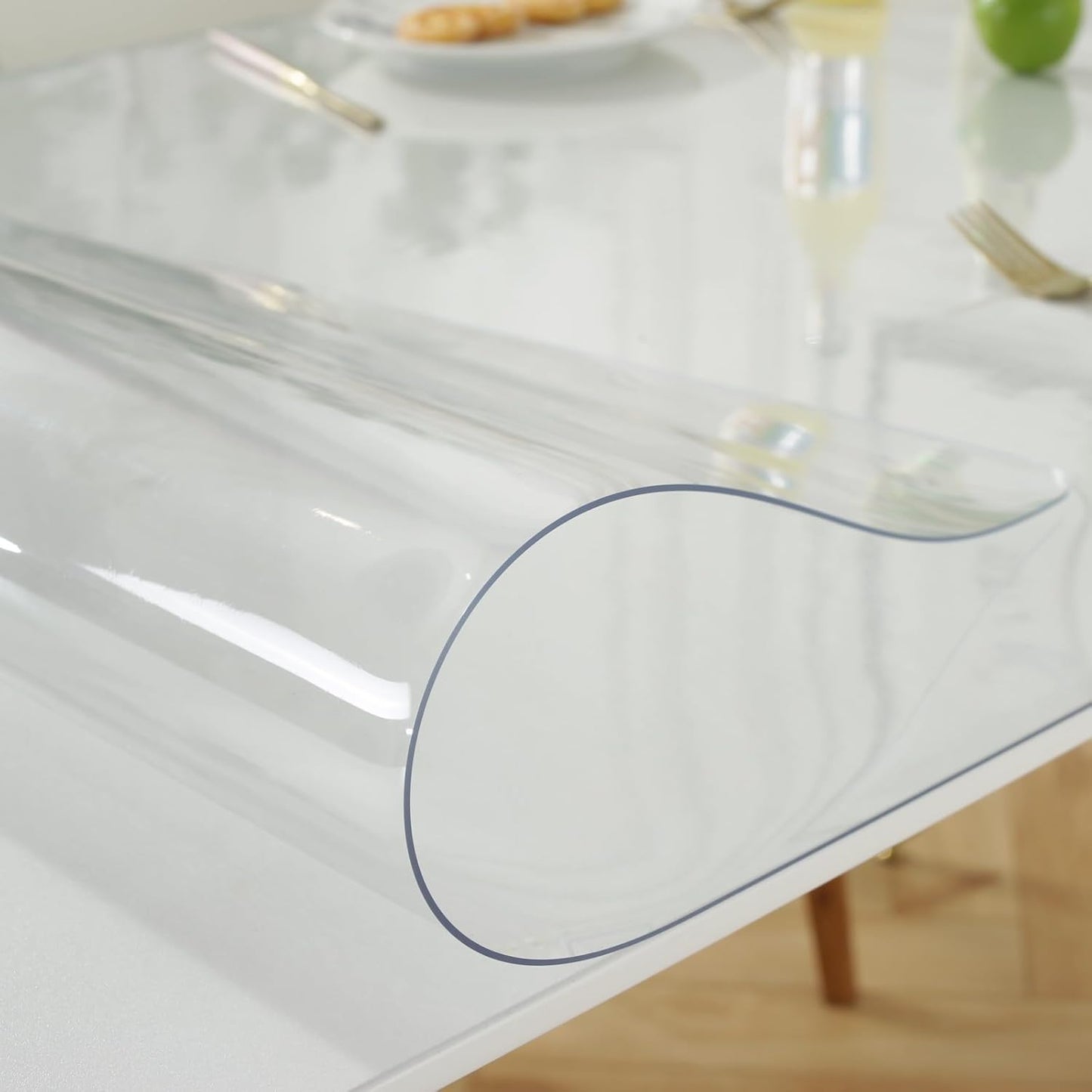 22 44 Inch, 1.5mm LovePads Clear Desk Mat x Thick Clear Table Protector, Waterproof Plastic Table Cover Protector, PVC