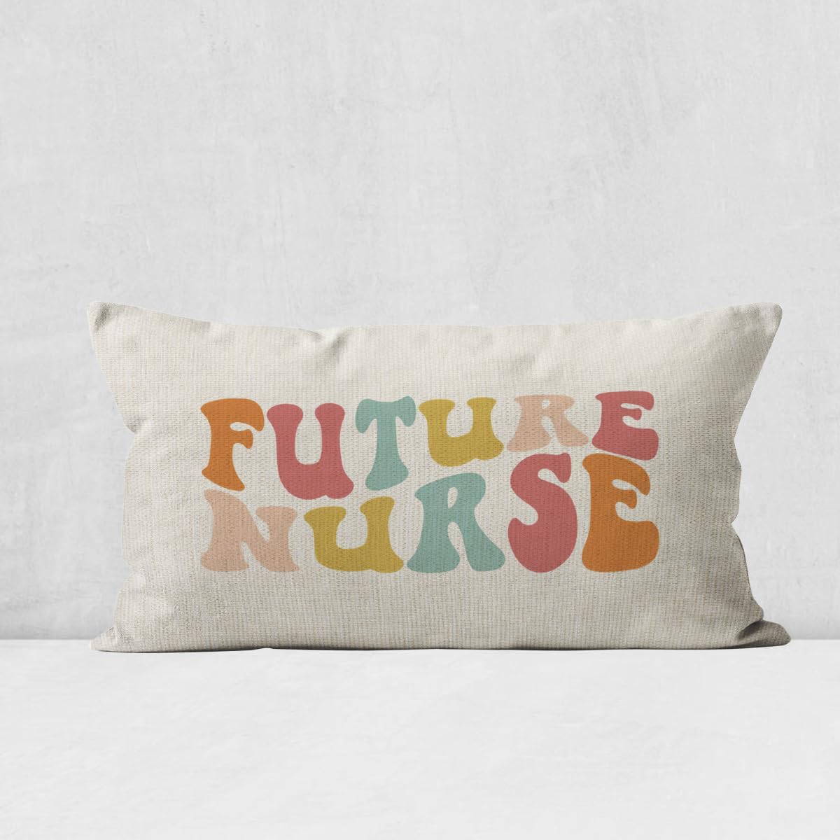 Mancheng-zi 12x20, Groovy Future Nurse Pillow Covers - Student Nurse Graduation Gifts