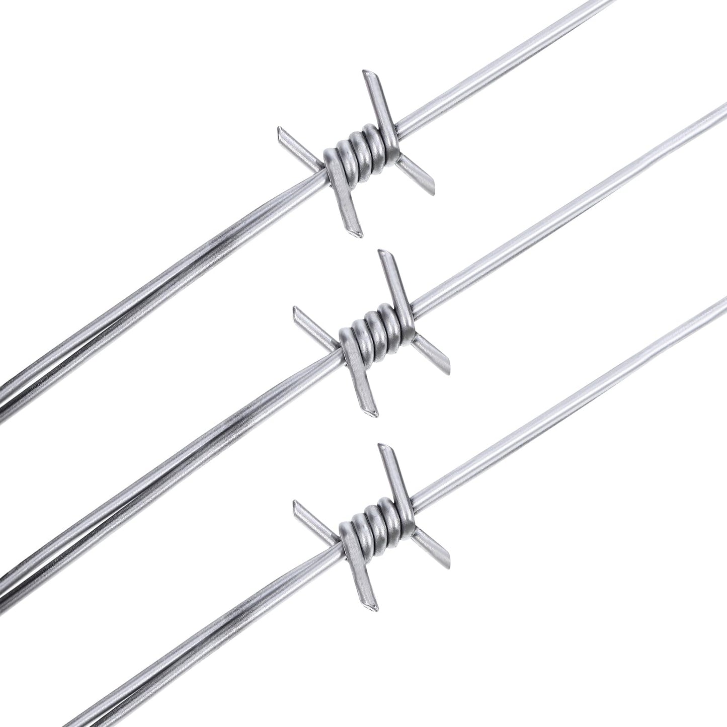Gadpiparty Fake 2pcs Fake Barbed Wire Halloween Plastic Decoration Prop Gray Garland Halloween Decoration Barbed Wires Props Haunted House Layout Barbwire