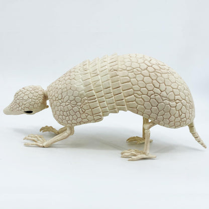 JUST FOR PARTY Armadillo Skeleton Halloween Decorations, 14"x4"x6.25", Rotatable Head and Openable Mouth, Resistant Plastic Armadillo for Fall Graveyard Haunted House Party Indoor and Outdoor Decor