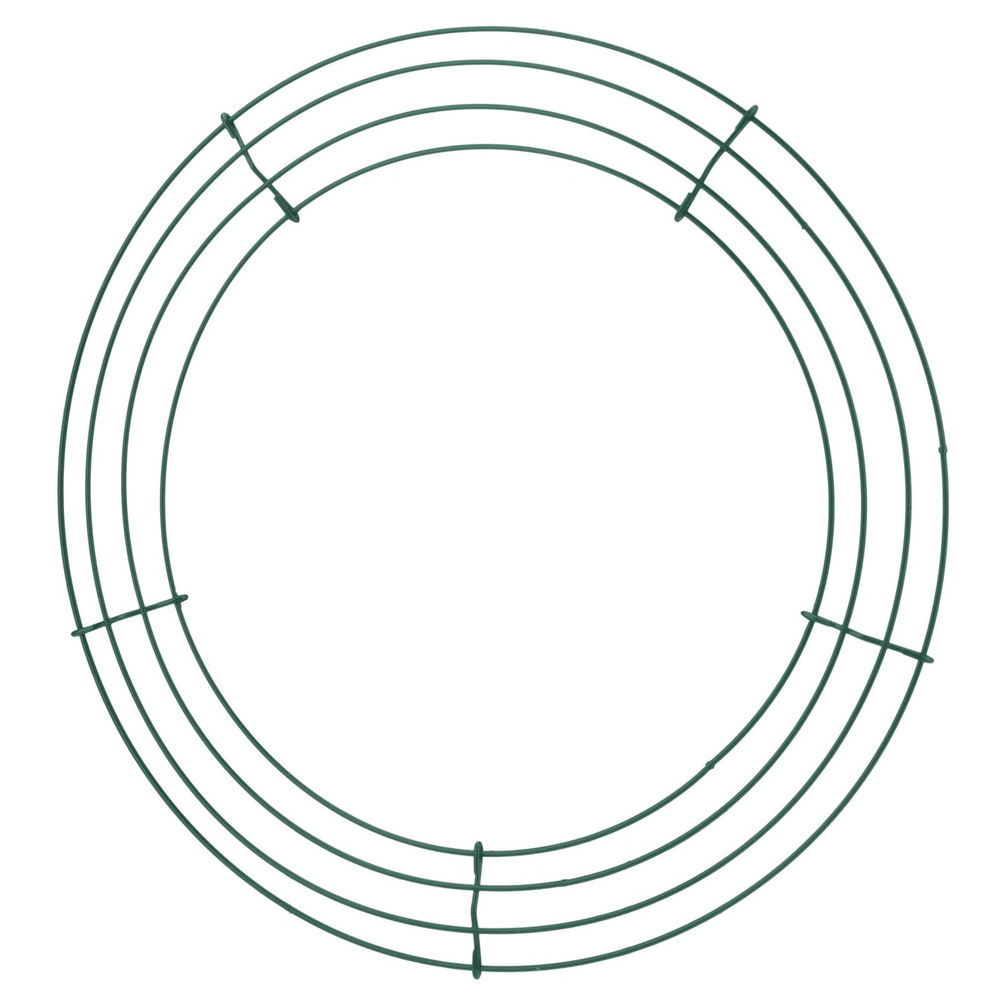 MUKCHAP 20pcs 12 Inch Wire Wreath Frame, Green Wire Wreath Frames Rings, Round Metal Wreath Form for DIY Crafts, Weddings