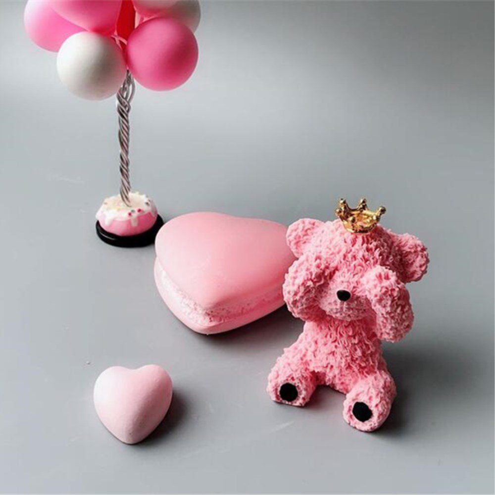 Grainrain Silicon Soap Mold Handcraft DIY 3D Candle Resin Mould for Handmade Soap Bear (11423)