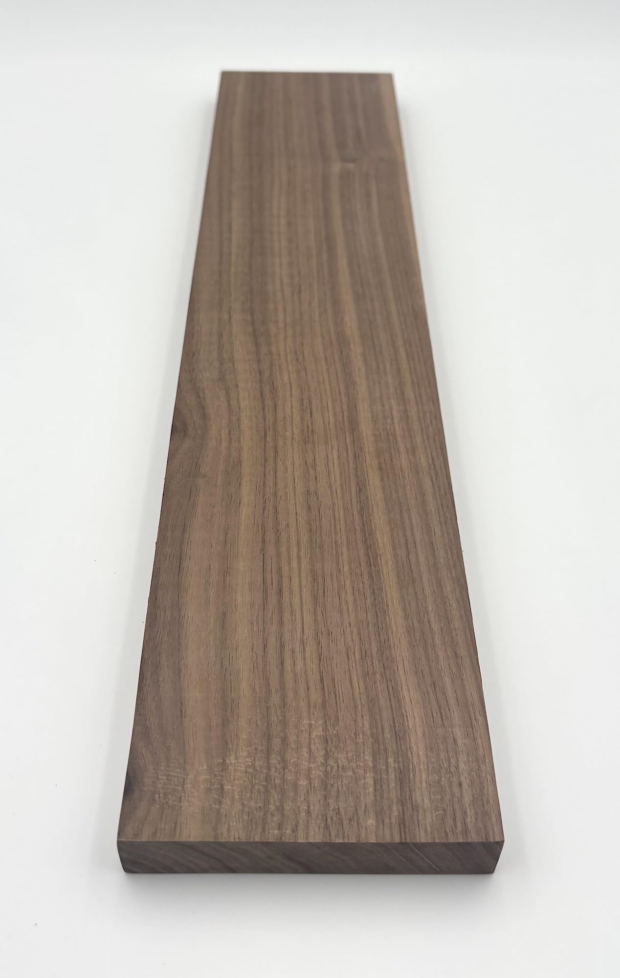 Walnut Hardwood Board 4" x 0.75" x 12" – Premium S4S Surfaced Four Sides – Craft Wood for DIY, Woodworking, Turning, Carving, CNC, Small Projects – Clear, Straight-Grain Eastern Walnut