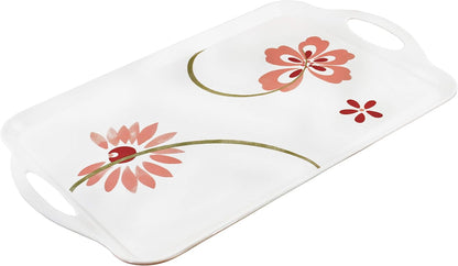 Durable Rectangular Melamine Serving Tray in Classic Design