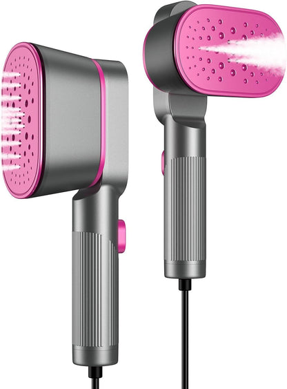 Handheld Clothes Steamer, 2000W Powerful Iron, 9-Second Fast Heat-up, 2 in 1 Fabric Wrinkle Remover for Home Travel