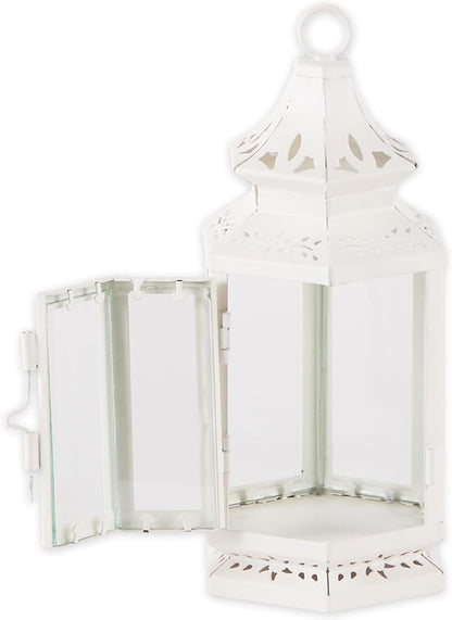 Accent Plus Indoor Lantern, Decorative Outdoor Christmas Candle Lantern, 3.75 x 3.25 x 8 Inches