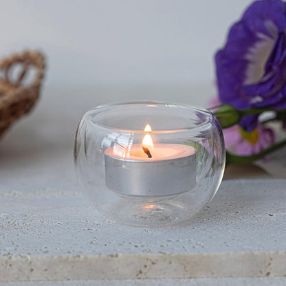 Ner Candles 50-Count Unscented Tea Lights Candle in Bulk, Smokeless, Dripless & Long Lasting 4.5-Hours Small Votive Mini Tealight Candles for Home, Pool, Shabbat, Weddings & Emergencies (Pack of 50)