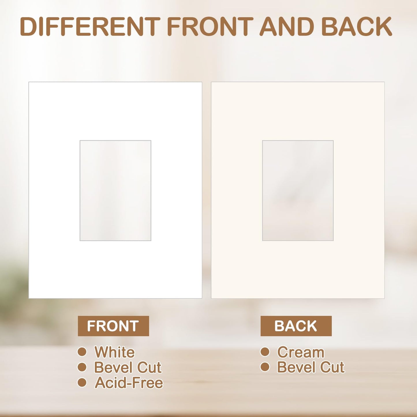Prudiut 15 Pack 11x14 White Picture Mats, Frame Mattes for 5x7 Pictures Display Photo Frame Mat Core Bevel Cut Mat Board Show Kit for Photos, Prints, Artworks