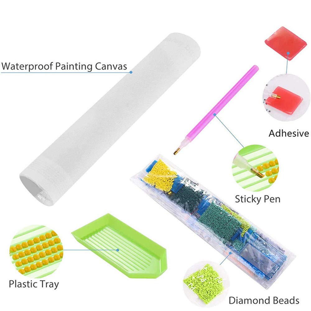 MMAHD 5D DIY Diamond Art Painting Kits for Adults Full,Frog Full Drill Embroidery Paintings Rhinestone Pasted DIY Painting Cross Stitch Arts Crafts for Home Wall Decor 9.8×11.8Inches