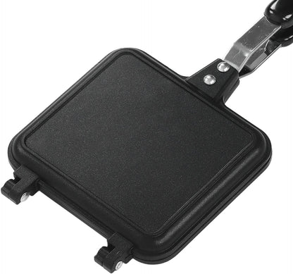 Breakfast Sandwich Maker, Non Stick Sandwich Toaster Panini Press, Double Sided Baking Pan
