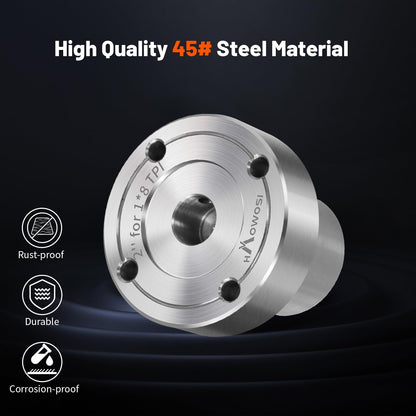 2" Steel Wood Lathe Faceplate,Faceplate for Wood Lathe,Lathe Face Plate Fit for 1" x 8TPI Spindle with Screwchuck