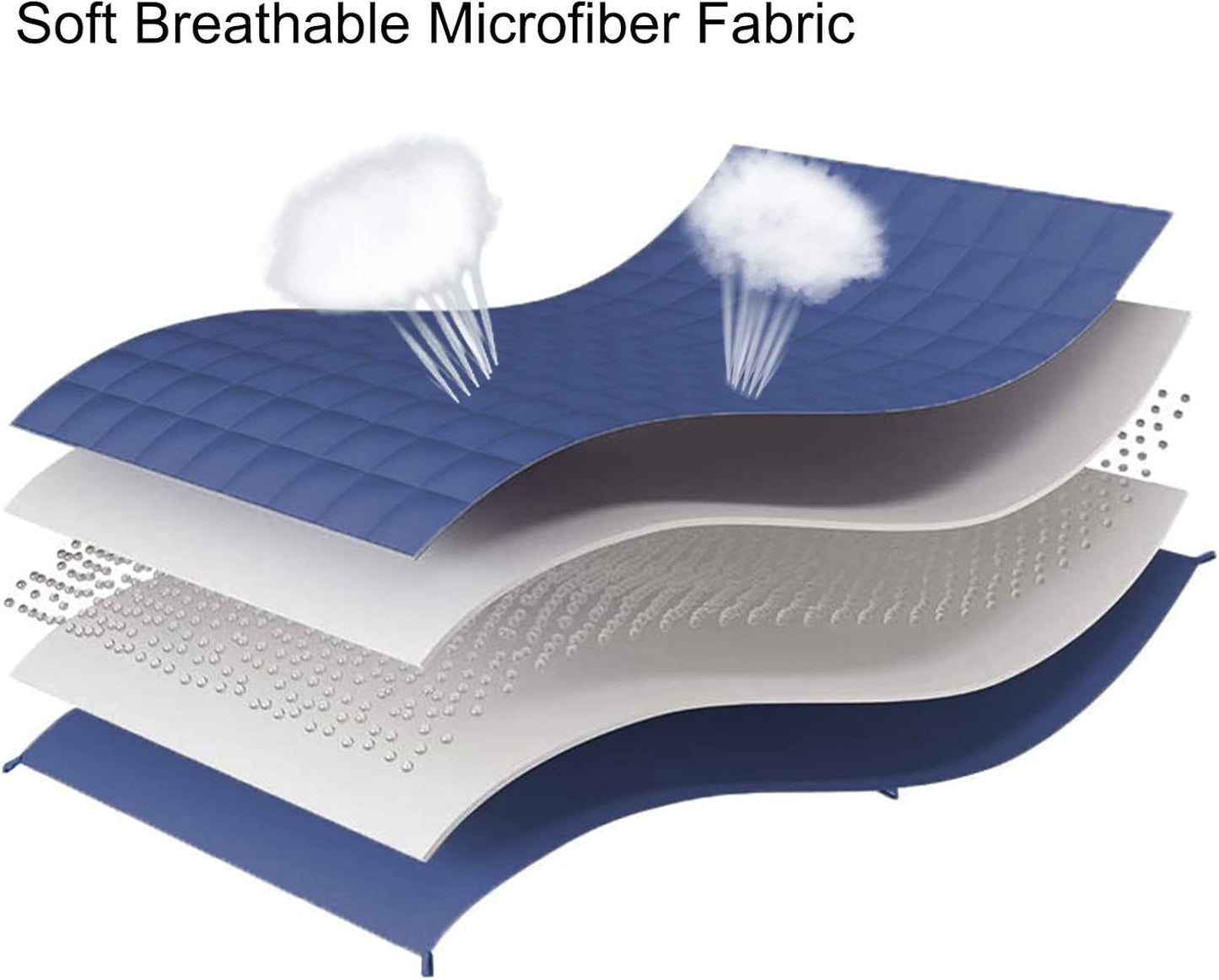 40"x60" 10lbs Summer L'AGRATY Weighted Blanket - Cooling Breathable Microfiber Material with Glass Beads Small Blanket