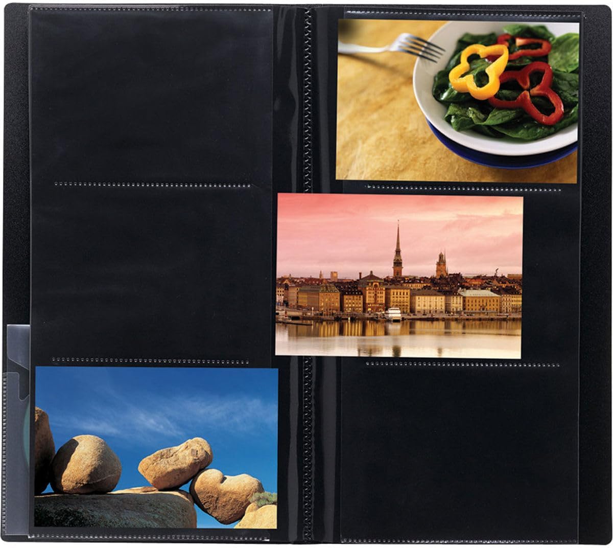 Itoya Art Portfolio Photo Album, Clear Pocket Sheets Hold 3 Photos Per Page (360 4 Inch x 6 Inch)
