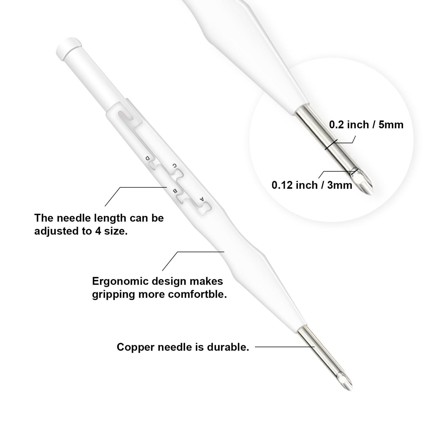 HAND U JOURNEY Animal Punch Needle Kit for Adults – 9.4"x9.4" Rug Yarn Hooking DIY Craft Kit with Adjustable Punch Pen – Fox Pattern Beginner Embroidery Set, Fun Handmade Gift