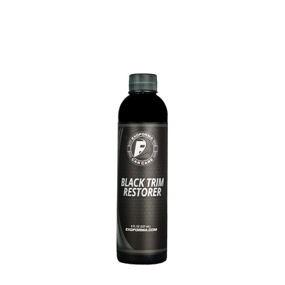 ExoForma Black Trim Restorer - Unique Dye-Infused Formula Lasts 6+ Months - Restores Factory Black to Plastic Trim - Protects Against UV Rays, Helps Conceal Scratches & Scuff Marks - Works in Seconds