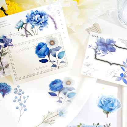 Obujopal 600 Pcs Natural Botanical Flower Stickers, Wildflower Stickers for Scrapbooking Junk Journal Notebook Diary Planner Letter Envelope Water Bottle Phone Case Craft Decoration (Set of 6)