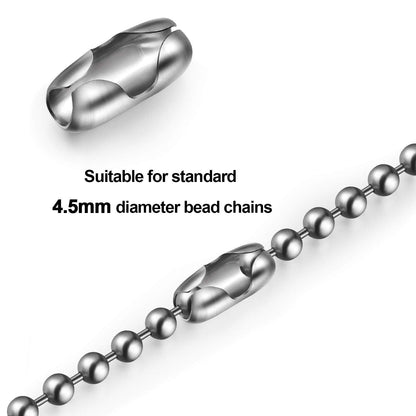 Pangda 20 Pack Replacement Vertical Roman Roller Blind Chain Cord Connector Clips (Stainless Steel)